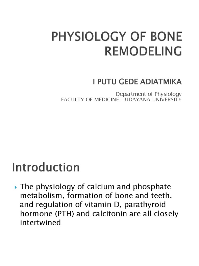 Calcium and Phosphate Metabolism Overview | PDF | Bone | Osteoblast
