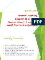 Internal Auditing Chapter 26 of Arens Chapter 8 and 11:internal Audit Practices in Malaysia