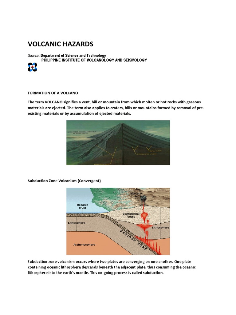 Volcanic Hazard Map of The Philippines | PDF | Volcano | Types Of