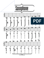 Saxophone Fingering PDF