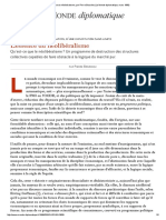 L'Essence Du Néolibéralisme, Par Pierre Bourdieu (Le Monde Diplomatique, Mars 1998)