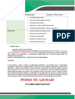 PROPAGANDA Consultoria de Uma Empresa Do Ramo de Alimentos Da Sua Região ADM 7 e 8 Sem