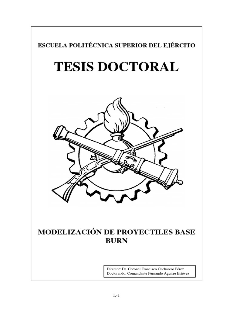 Tesis Doctoral Modelización Proyectiles Base Burn Fernando Aguirre ...