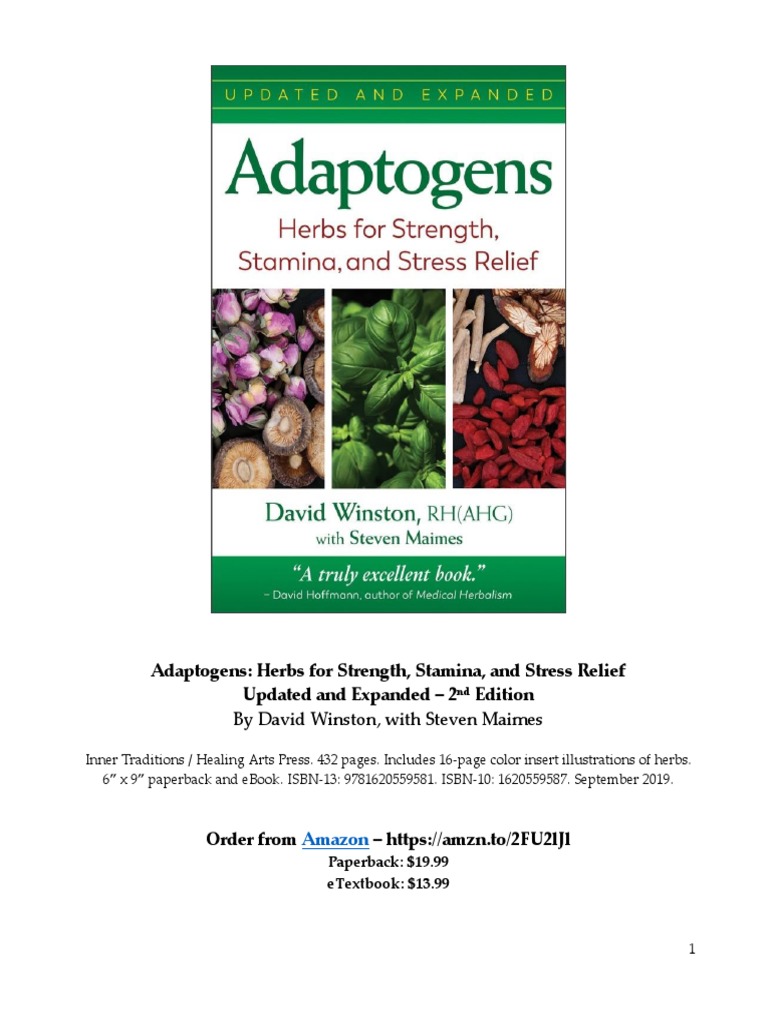 Adaptogens Herbs For Strength, Stamina, and Stress Relief Updated