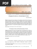 A LINGUAGEM DA NATUREZA E A FENOMENOLOGIA DE GOETHE