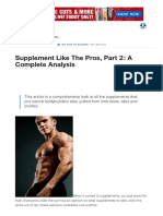 Supplement Like The Pros, Part 2 - A Complete Analysis - Muscle & Strength