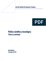 Política científica y tecnológica. Tópicos y paradojas