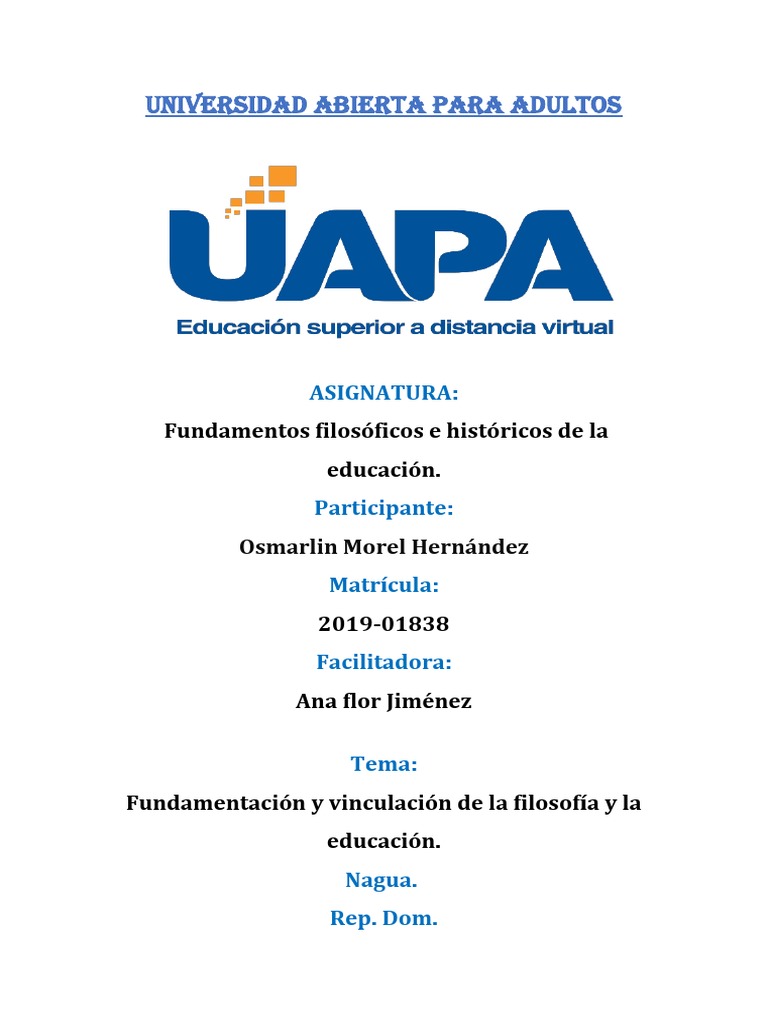 Filosofía y Educación: Fundamentos Clave | PDF | Filosofía de la ...