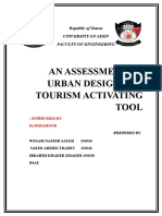 An Assessment of Urban Design As A Tourism Activating Tool: Republic of Yemen University of Aden Faculty of Engineering