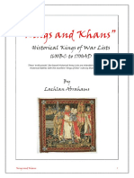 Kings and Khans 1600BC-1700AD
