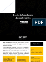 Análisis para Plan de Redes Sociales - ACDC Electrónica