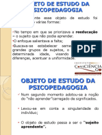 4 Objetodeestudodapsicopedagogia 110419133941 Phpapp01