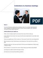 Introductions at A Business Meeting Fun Activities Games Icebreakers Role Plays Drama - 13440