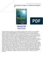 Yo Vi La Luz Experiencias Cercanas A La Muerte en EspaÑA 33540387 PDF