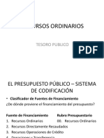 Recursos Ordinarios