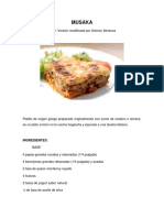 Receta Moussaka