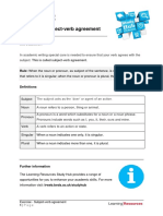 Subject Verb Agreement