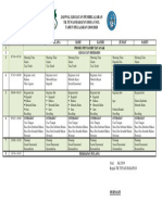 Jadwal Kegiatan Pembelajaran