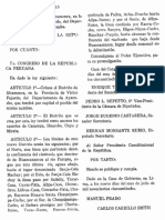 Ley de Creación Del Distrito de Alcamenca, Provincia de Fajardo, Ayacucho