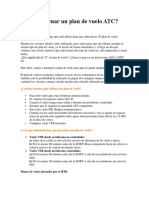 Cómo rellenar un plan de vuelo ATC