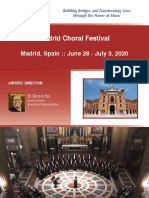 Madrid Choral Festival: Madrid, Spain:: June 28 - July 3, 2020