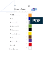 Spelling by Picture - Colors