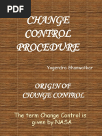 Change Control Procedure: Yogendra Ghanwatkar