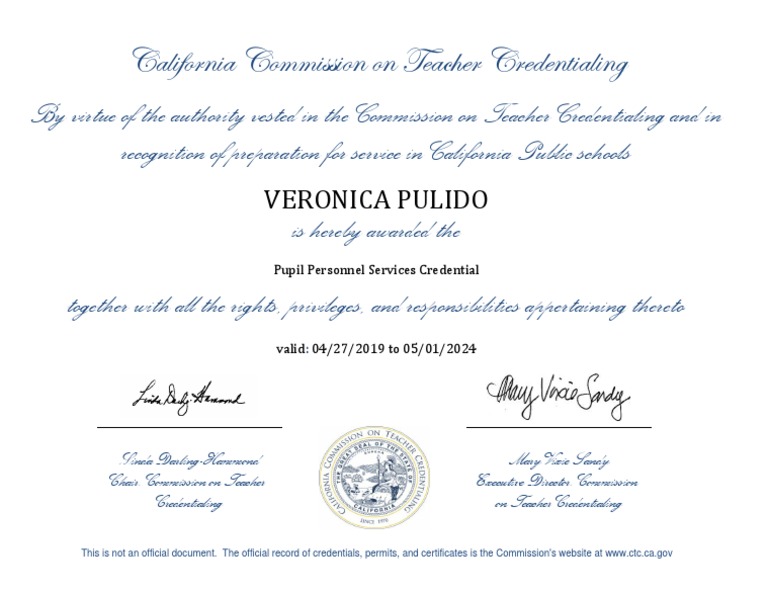 Pps Credential PDF