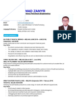 Resume Wan Muhammad Zamyr - June 2019