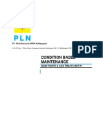 Condition Based Maintenance: PT. PLN (Persero) UPDK Balikpapan