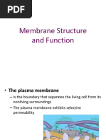 Membrane Structure and Function