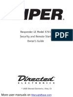 Responder LE Model 5701 Security and Remote Start Owner's Guide