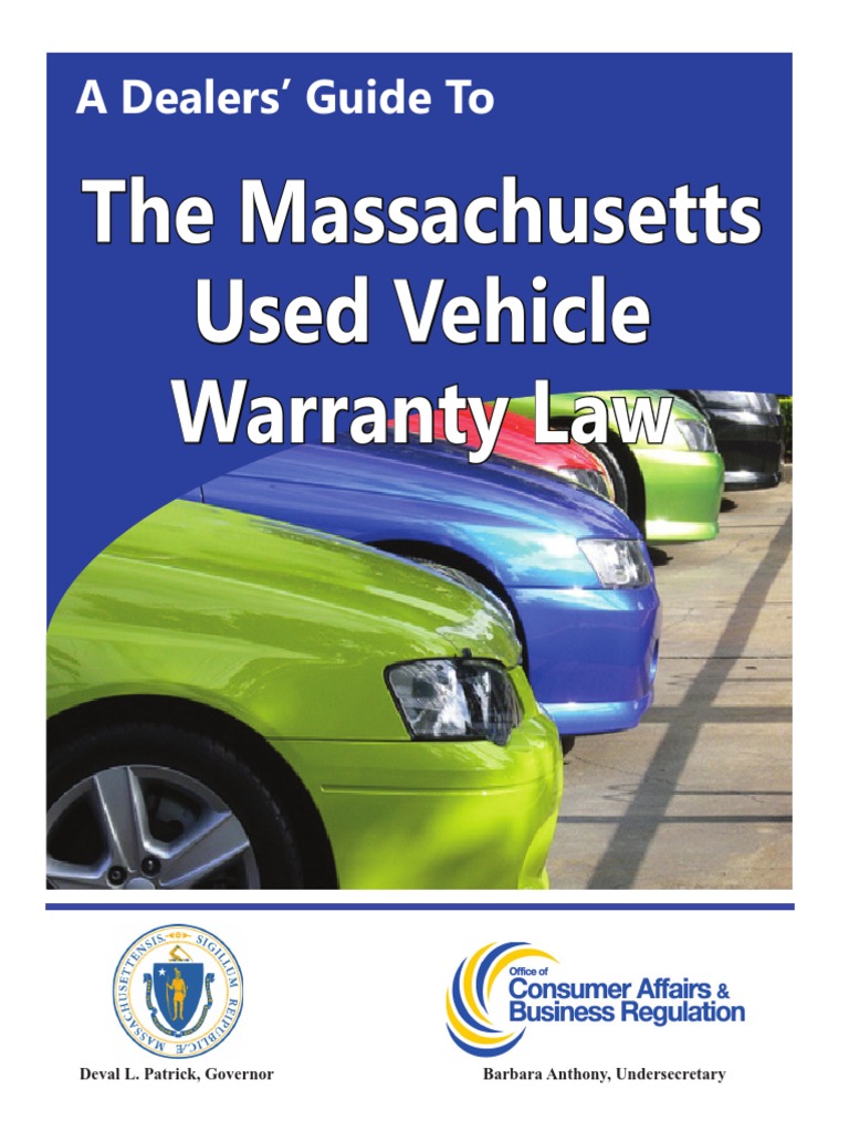 Dealer Guide Brochure PDF Used Car Implied Warranty