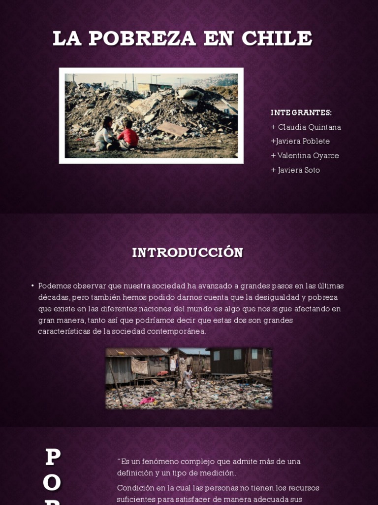La Pobreza en Chile | PDF | Pobreza | Pobreza e indigencia
