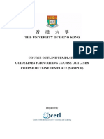 Course Outline Template Guidelines For Writing Course Outlines Course Outline Template (Sample)