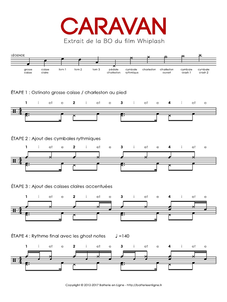 Whiplash Caravan Drums Tab Uhu PDF PDF