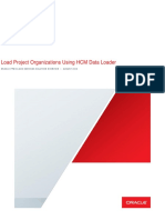 Load Project Organizations Using HCM Data Loader