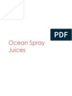 Ocean Spray Juices Business Report