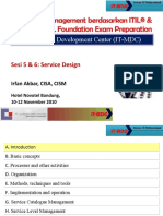 IT Management Development Center (IT-MDC) : Sesi 5 & 6: Service Design