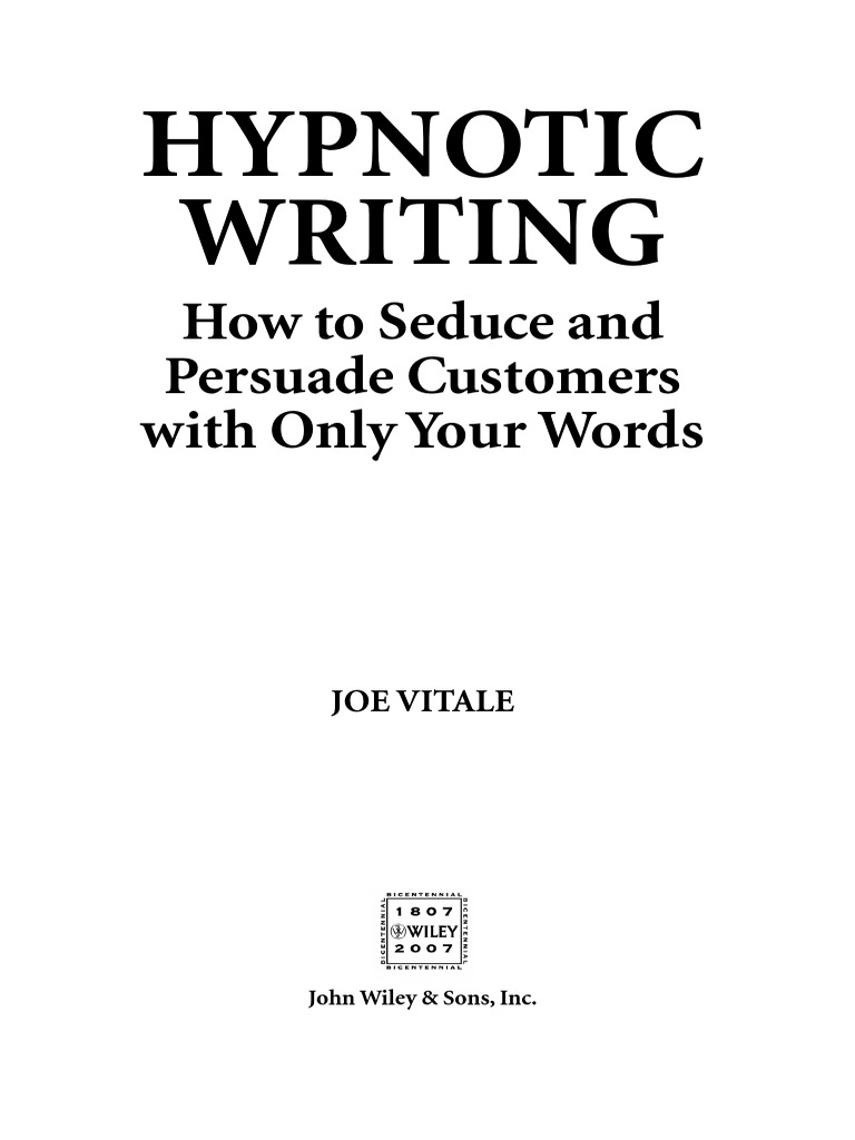 Hypnotic Writing How to Seduce and Persuade Customers