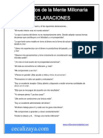 Los Secretos de La Mente Millonaria - Declaraciones