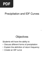 Precipitation and IDF Curves