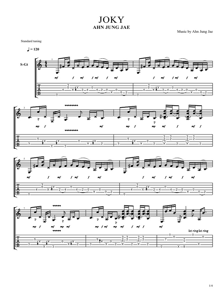 Guitar Tab for 