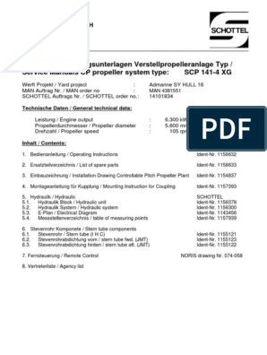 SCHOTTEL CPP - Manual PDF, PDF, Propeller