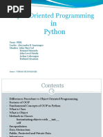 Object Oriented Programming: in Python