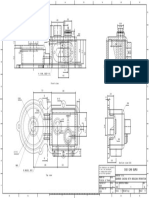Gearbox Casing with Boolean Operations: Section Views and Dimensions
