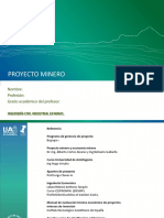 Proyecto Minero y Economia Minera