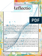 Reflection Student Feedback