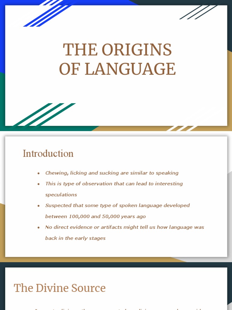 Divine Origins of Human Language | PDF | Larynx | Speech