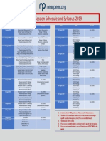 Nearpeer 2019 Test Session Schedule